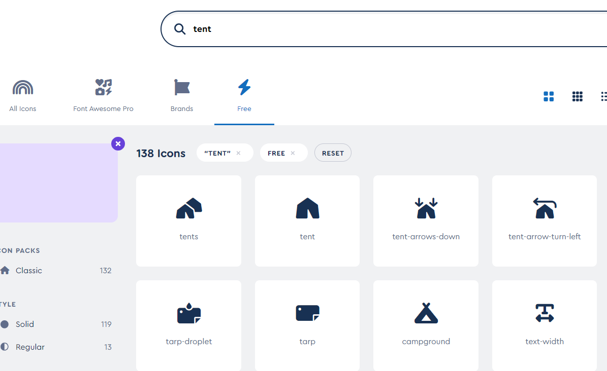 Font Awesome icons